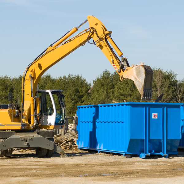 can i request a rental extension for a residential dumpster in Talladega County